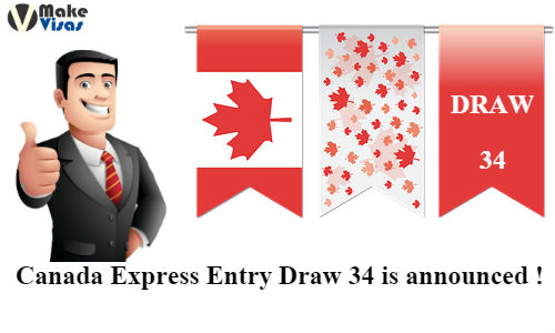34rd Draw for Canada Express Entry is announced