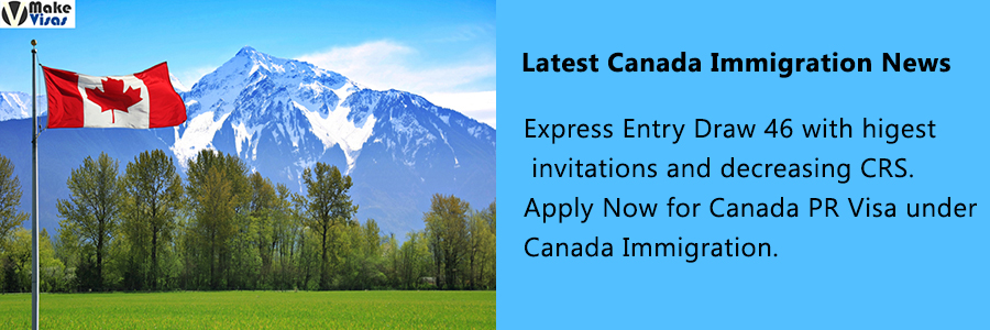 Express Entry Draw 46 with higest invitations and decreasing CRS